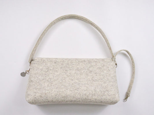 FINE FELT *A* Pochettes-Clutch, hellgrau-melange