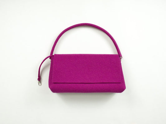 FINE FELT *A* die Shoulder-Pochettes-Clutch, magenta