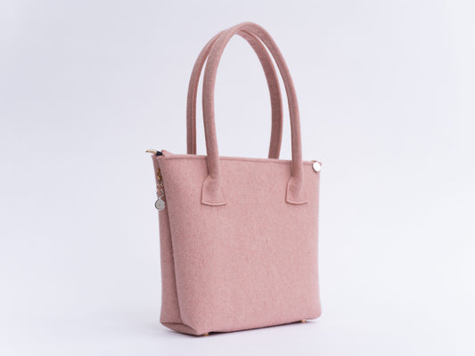 FINE FELT *G* Shoulder-Bag in Tulpenform, rosé
