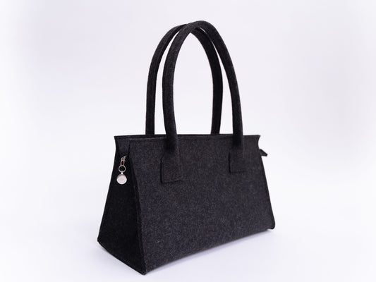 FINE FELT *L* Shoulder-Bag, anthrazit-meliert