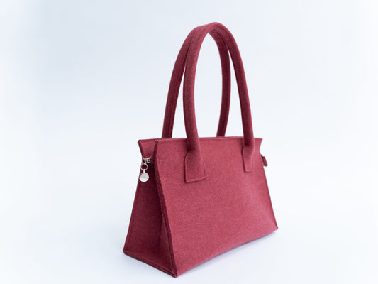 FINE FELT *L* Shoulder-Bag, weinrot