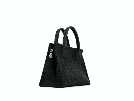 FINE FELT *S* Handle-Bag, anthrazit-melange