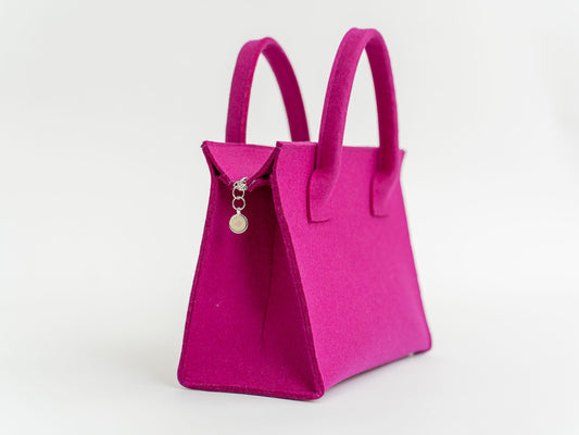 FINE FELT *S* Handle-Bag, magenta