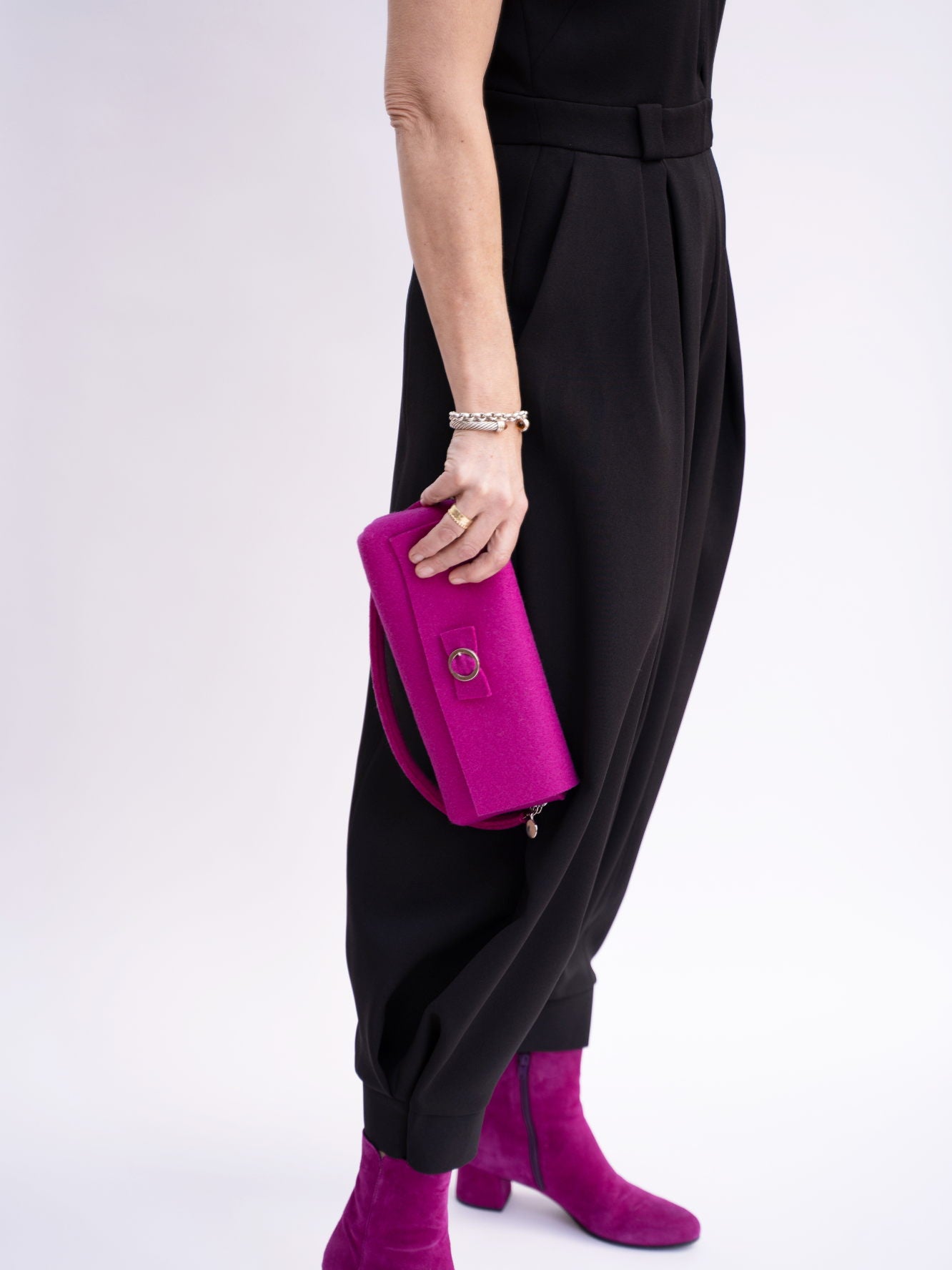 FINE FELT *D* Mini-Pochettes-Clutch, magenta