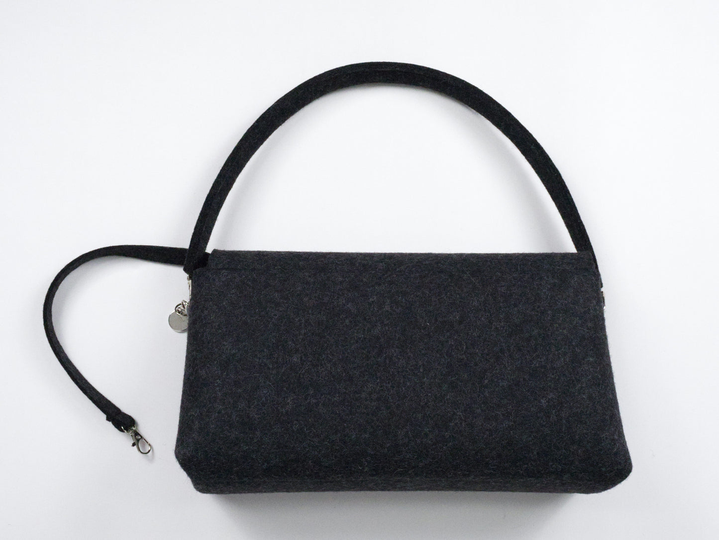 FINE FELT *A* die Shoulder-Pochettes-Clutch, anthrazit-meliert