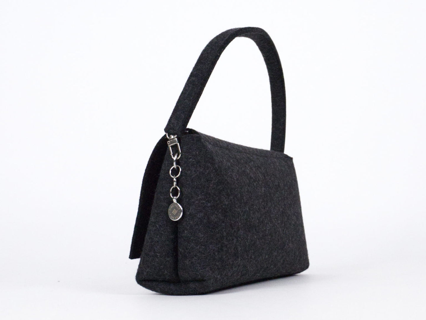 FINE FELT *A* die Shoulder-Pochettes-Clutch, anthrazit-meliert