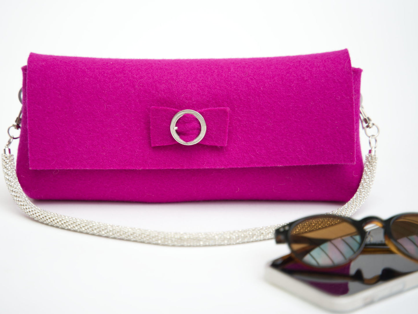 FINE FELT *D* Mini-Pochettes-Clutch, magenta