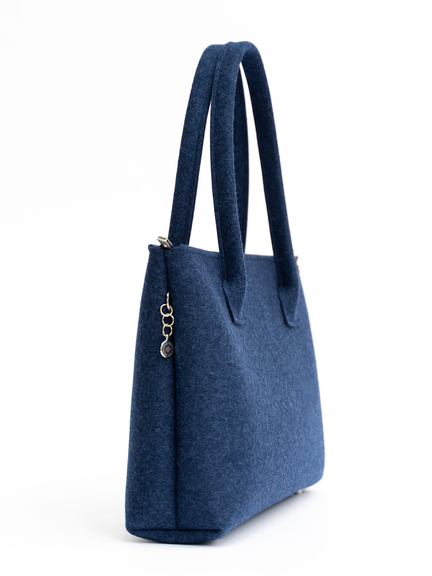 FINE FELT *F* die Business Shoulder-Bag, dunkelblau meliert
