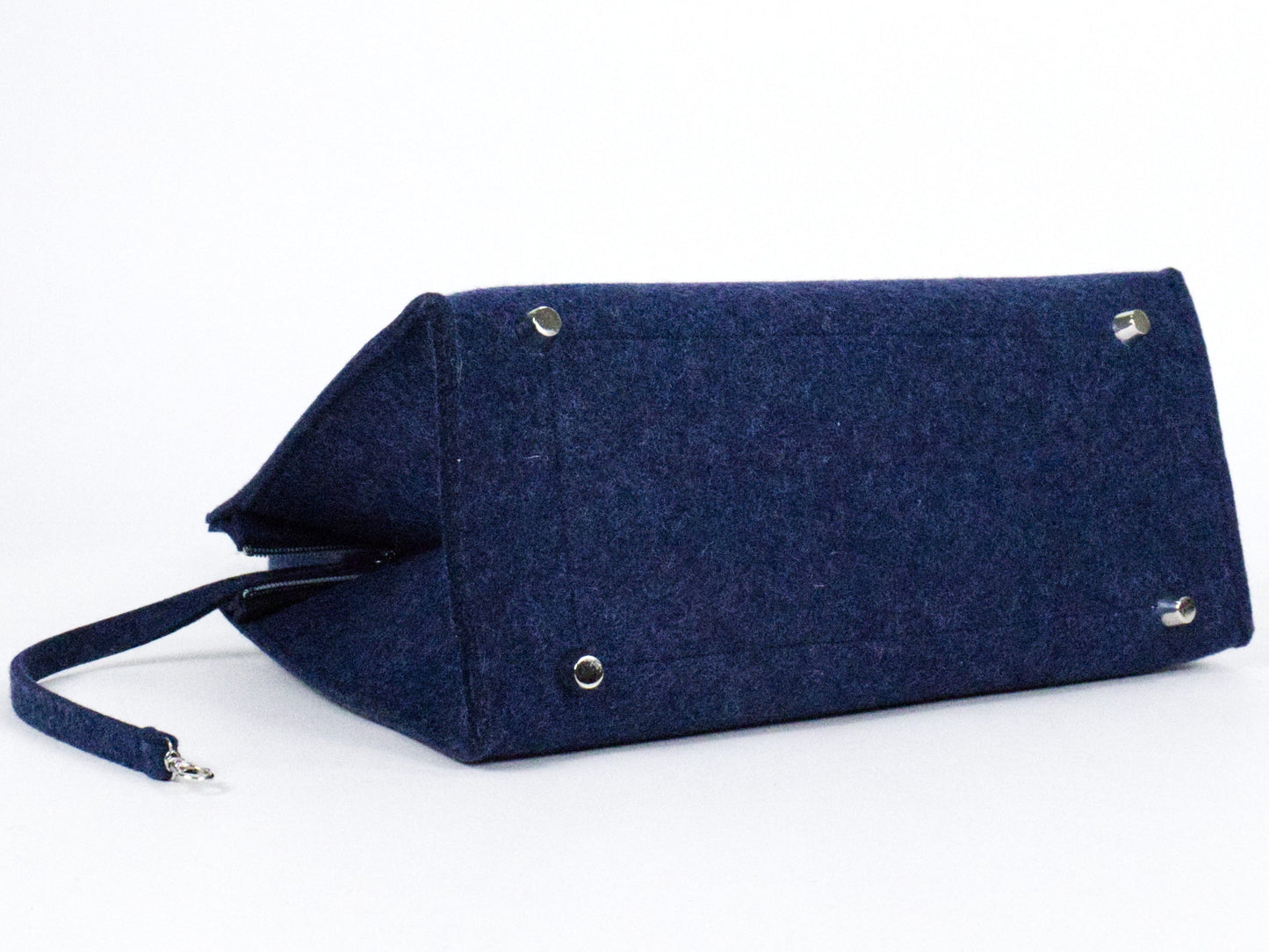 FINE FELT *L* Shoulder-Bag, dunkelblau-meliert