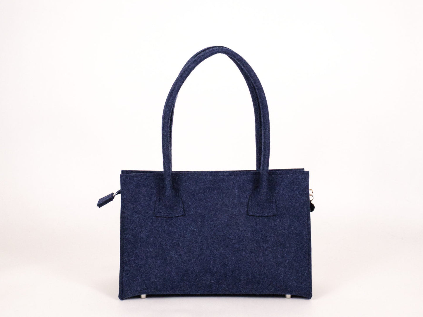 FINE FELT *L* Shoulder-Bag, dunkelblau-meliert