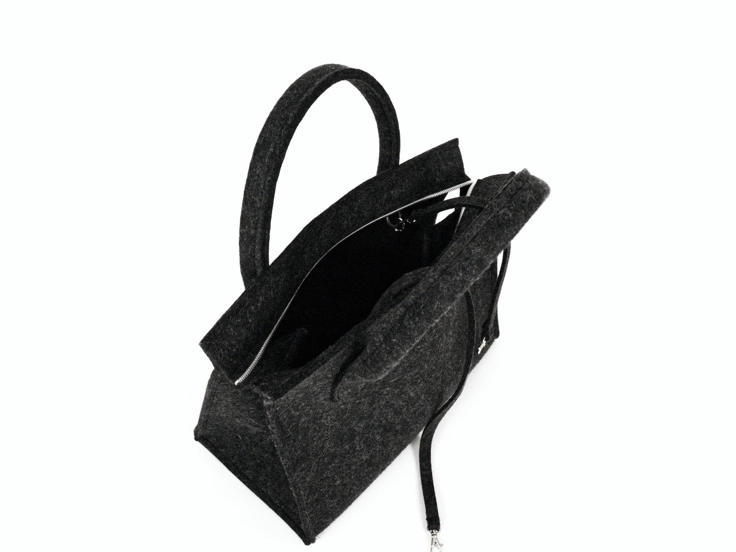 FINE FELT *S* Handle-Bag, anthrazit-melange